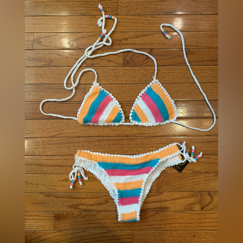 Body Glove Multi Color Knot String Bikini S